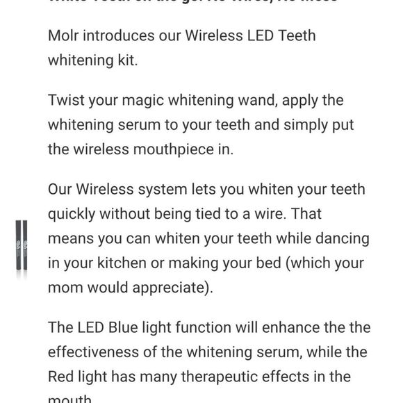 Molr Premium LED Teeth Whitening Kit - Picture 6 of 6